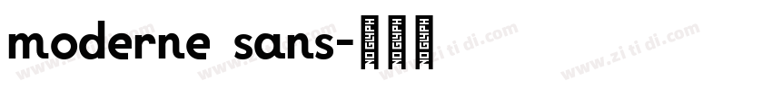 moderne sans字体转换